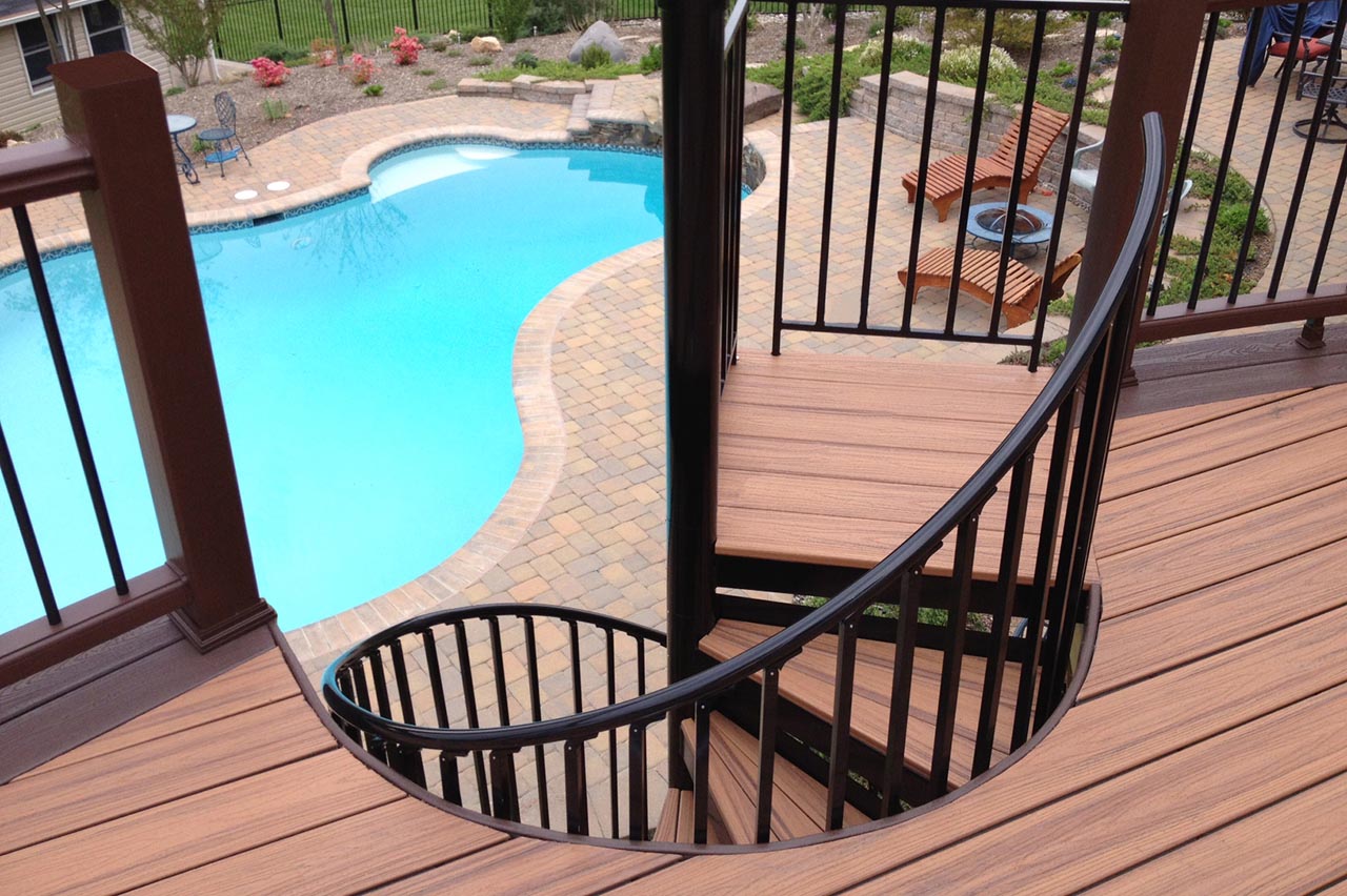spiral-stair decking materials